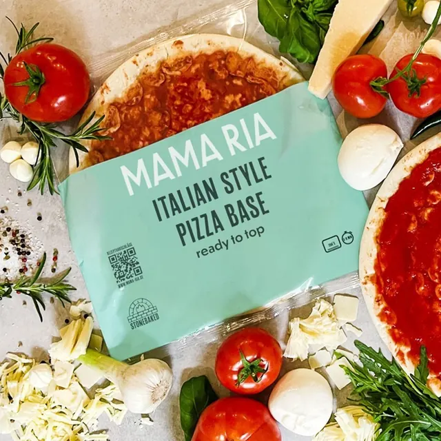 Mama Ria Italian Style Pizza Base in der Verpackung